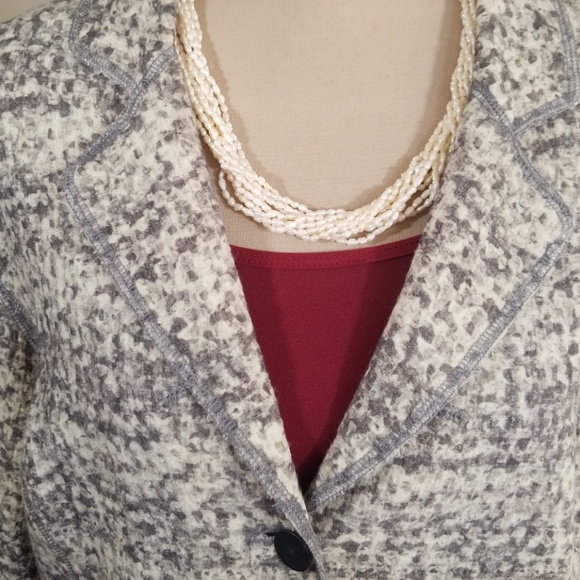 Zenobia marbled pattern grey Jacket. Size 16 - Picture 2 of 8